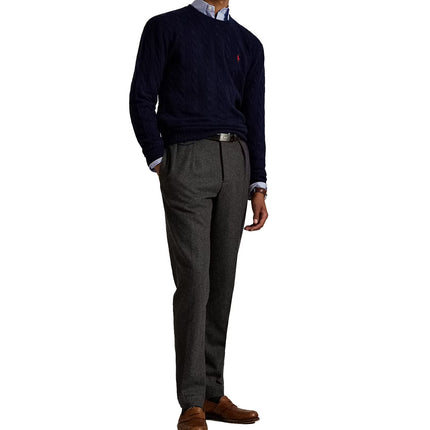 Polo Ralph Lauren Men's Cable-Knit Wool-Cashmere Sweater Hunter Navy