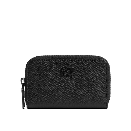 Coach Women's Small Zip Around Card Case Black