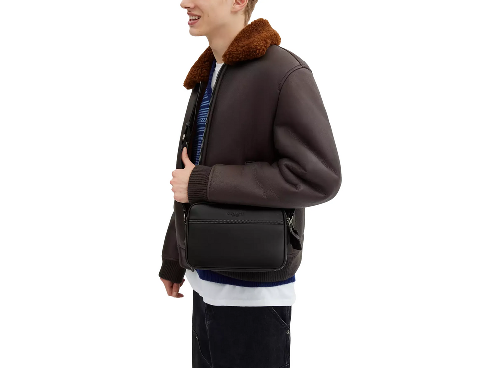 Coach Unisex Graham Crossbody Bag Gunmetal/Black