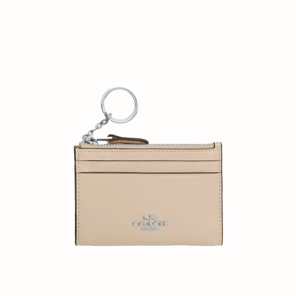Coach Women's Mini Skinny Id Case Silver/Ivory
