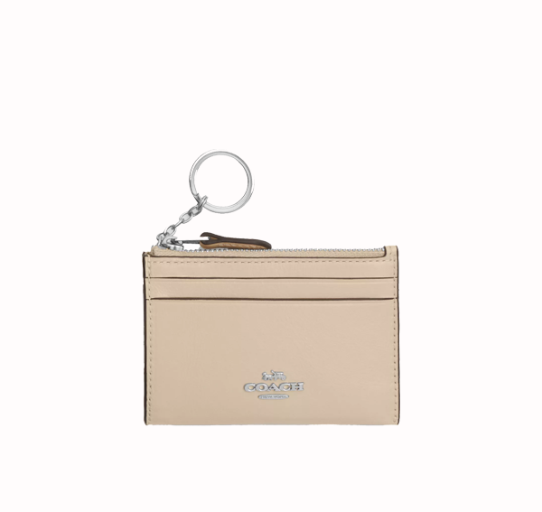 Coach Women's Mini Skinny Id Case Silver/Ivory