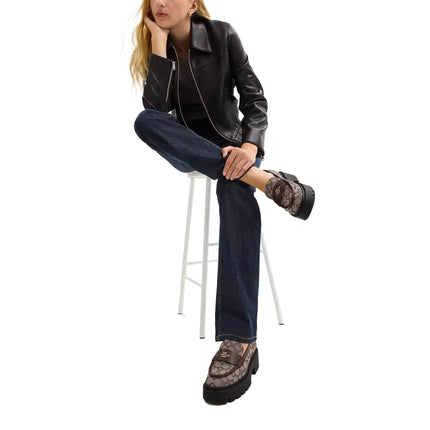 Coach Women's Lucy Loafer In Signature Jacquard Oak/Maple