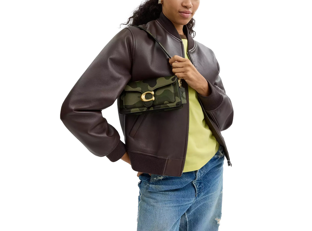 Coach Women's Tabby Shoulder Bag 20 With Camo Print Brass/Green Multi