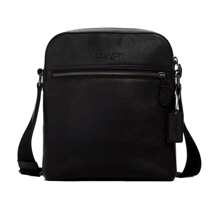 Coach Women's Houston Flight Bag Gunmetal/Black