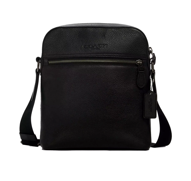 Coach Women's Houston Flight Bag Gunmetal/Black