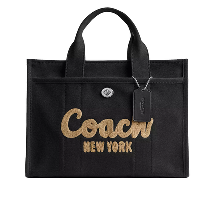 Coach Women's Cargo Tote Bag Silver/Black