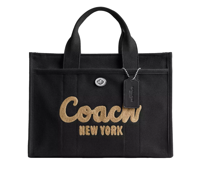 Coach Women's Cargo Tote Bag Silver/Black