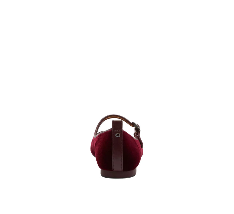Coach Women's C Rivet Mary Jane Burgundy/Merlot