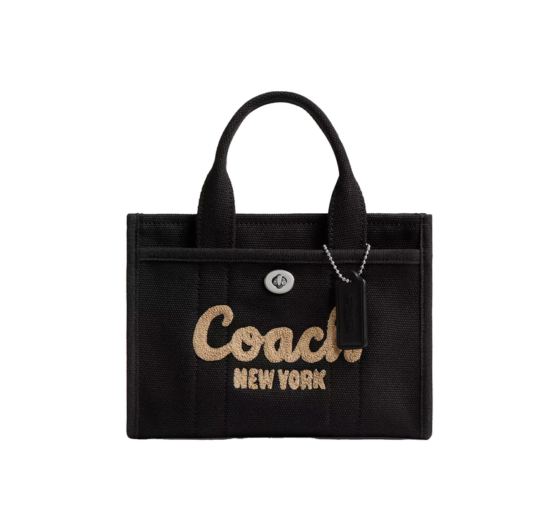 Coach Women's Cargo Tote Bag 20 Silver/Black