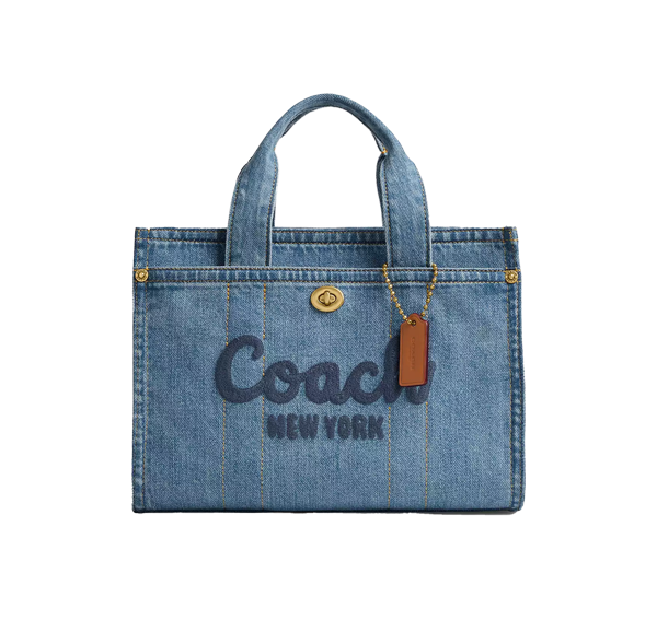 Coach Women's Cargo Tote Bag 26 Brass/Indigo