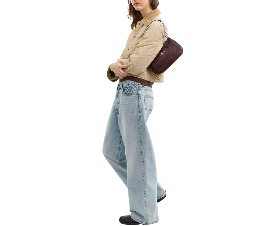 Coach Women's Teri Shoulder Bag With Quilting Silver/Maple