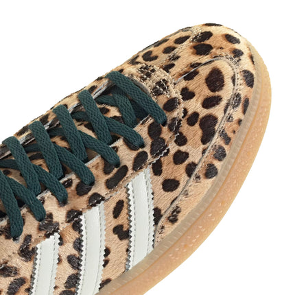 Adidas Women's Leopard Print Handball Spezial Shoes Magic Beige/Ivory/Aurora Ivy