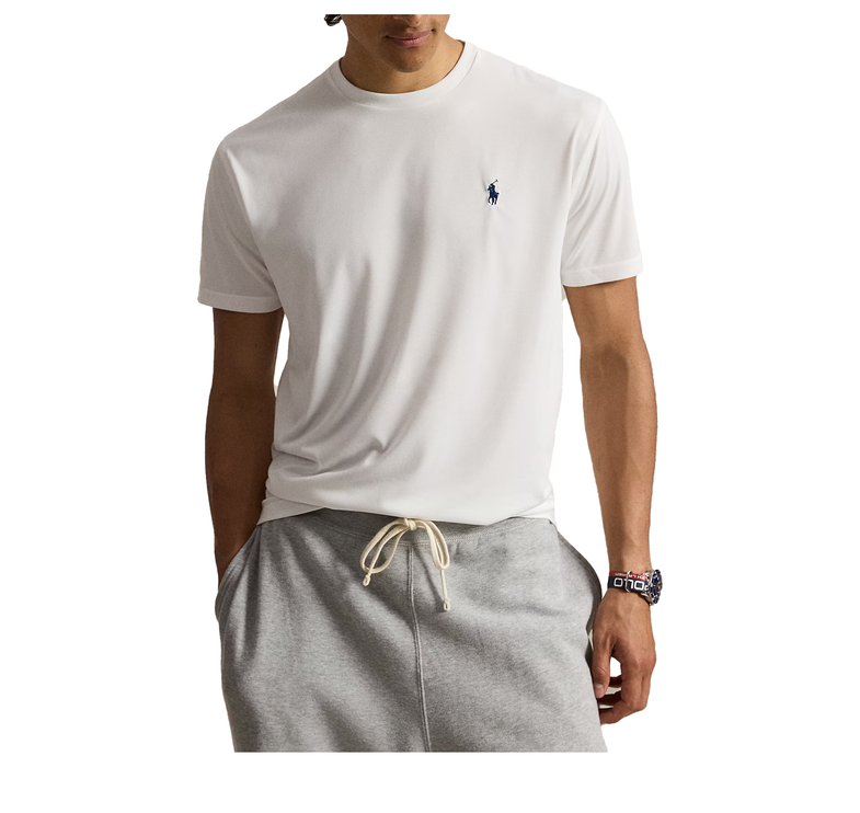 Polo Ralph Lauren Men's Classic Fit Performance Jersey T-Shirt Ceramic White