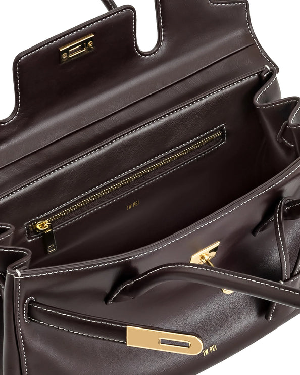 JW PEI Women's Yara Shoulder Bag - Dark Brown