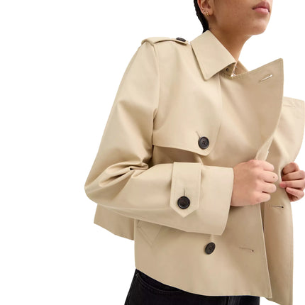 Coach Women's Short Trench Light Khaki