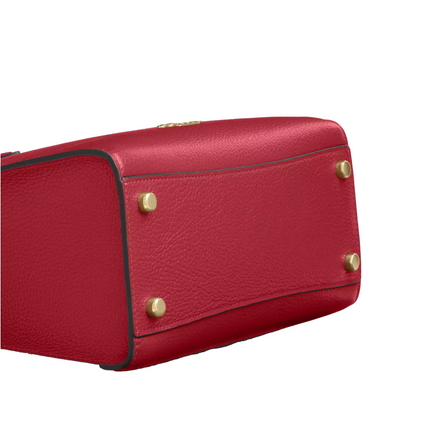 Coach Women's Maggie Small Tote Bag Gold/True Red