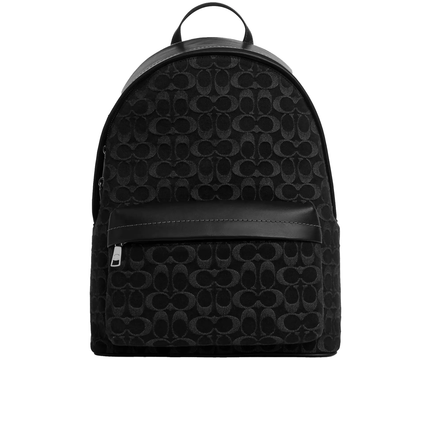 Coach Unisex Taylor Backpack In Signature Denim Silver/Black