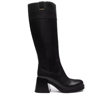 Coach Women's Block Heel Tall Boot Black