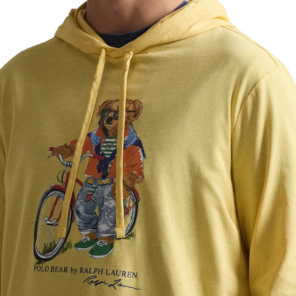 Polo Ralph Lauren Men's Polo Bear Hooded T-Shirt Corn Yellow Summer Bear