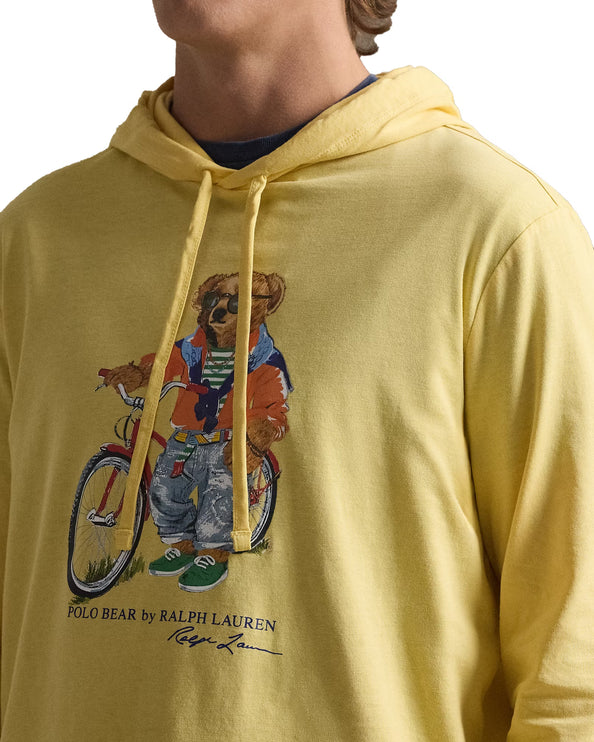 Polo Ralph Lauren Men's Polo Bear Hooded T-Shirt Corn Yellow Summer Bear