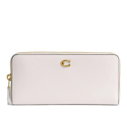 Coach Women's Essential Slim Accordion Zip Wallet Brass/Chalk