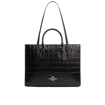 Coach Women's Maggie Tote Bag Silver/Black