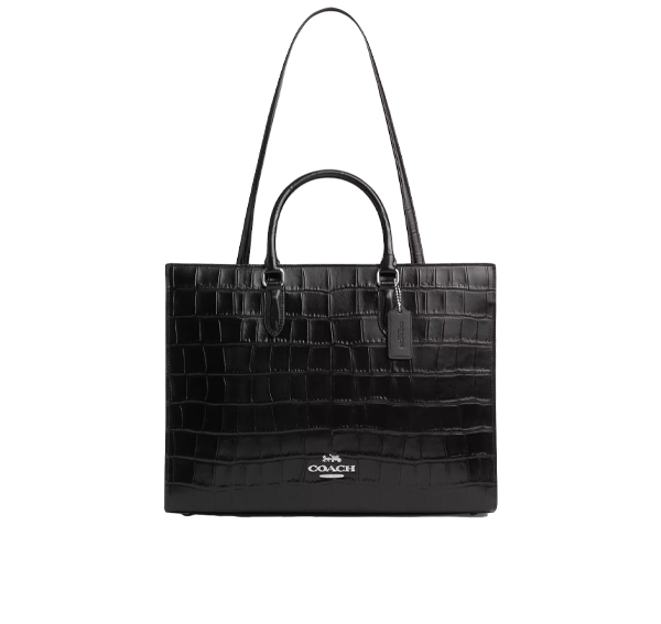 Coach Women's Maggie Tote Bag Silver/Black