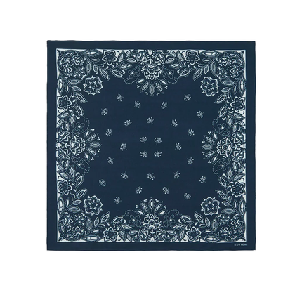 KUJTEN Women's Small Bandana Heli Dark Navy Blue