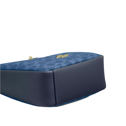 Coach Women's Hadley Mini Crossbody Bag In Signature Denim Gold/Indigo