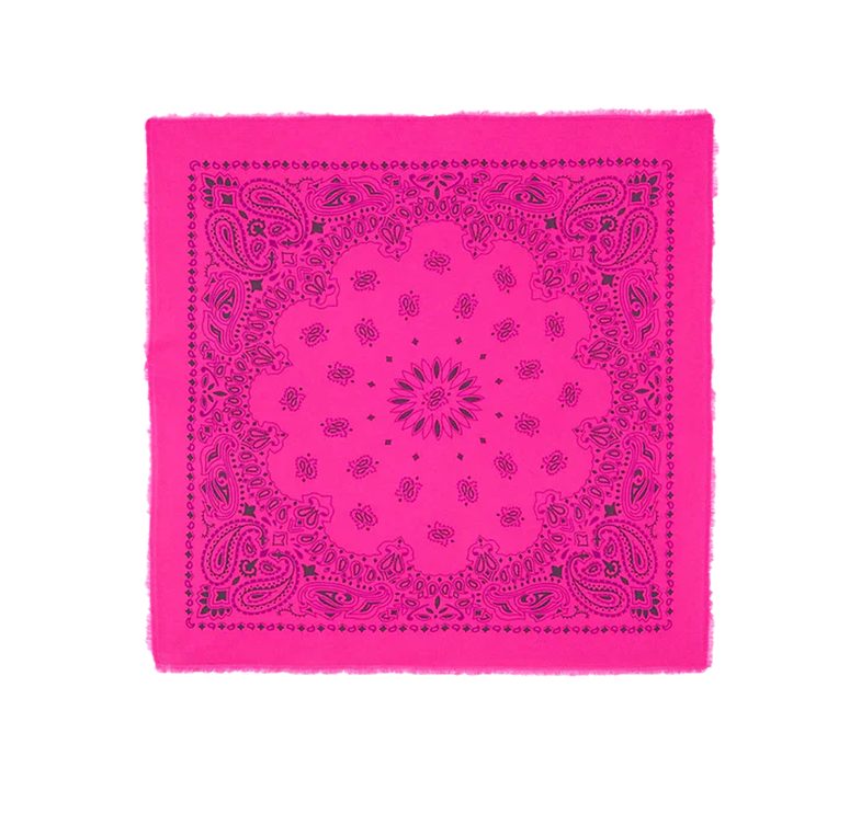 KUJTEN Women's Small Bandana Hachi Bico Neon Pink