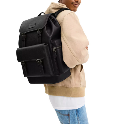 Coach Unisex Sprint Backpack Black Copper Finish/Black/Black