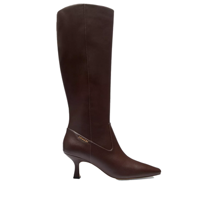 Coach Women's Extended Calf Kitten Heel Tall Boot Maple