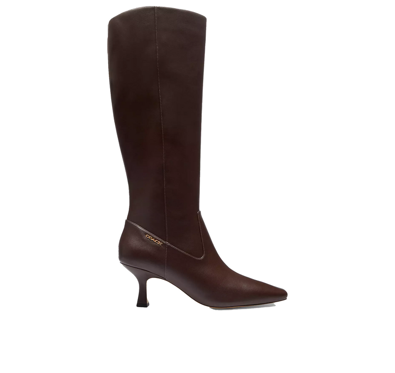 Coach Women's Extended Calf Kitten Heel Tall Boot Maple
