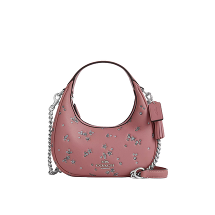 Coach Women's Carmen Mini Crossbody Bag With Star Print Novelty Leather/Silver