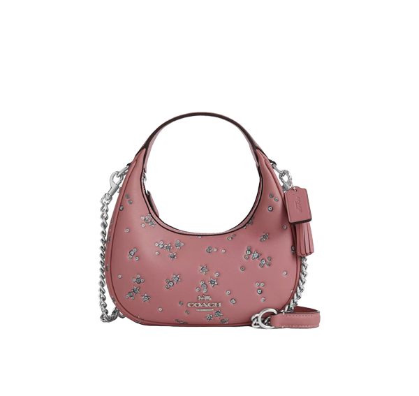 Coach Women's Carmen Mini Crossbody Bag With Star Print Novelty Leather/Silver