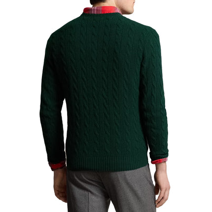 Polo Ralph Lauren Men's Cable-Knit Wool-Cashmere Sweater Moss Agate