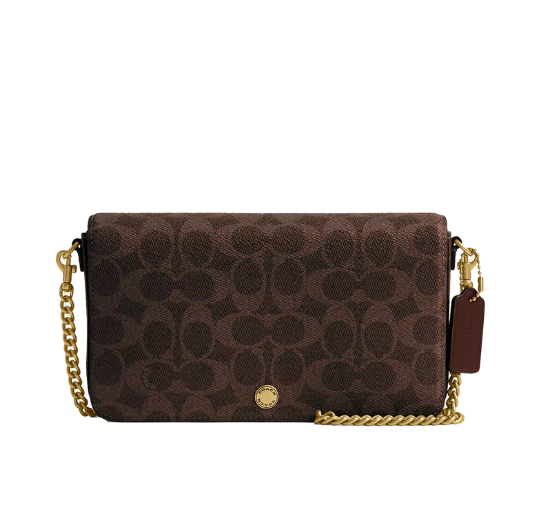 Coach Women's Mila Crossbody Bag In Signature Canvas Brass/Maple