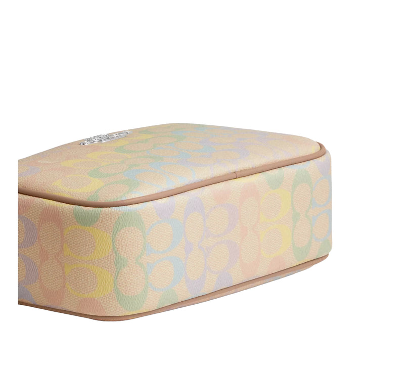Coach Women's Jamie Camera Bag In Rainbow Signature Canvas Silver/Sand Multi