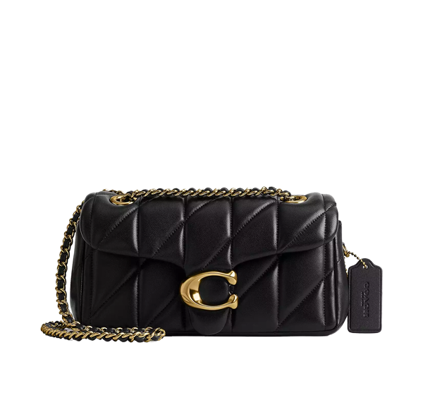 Coach Women's Tabby Shoulder Bag 20 With Pillow Quilting Brass/Black