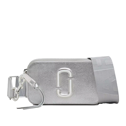 Marc Jacobs Women's The Metallic Snapshot Dtm Silver