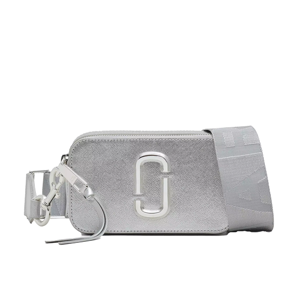 Marc Jacobs Women's The Metallic Snapshot Dtm Silver