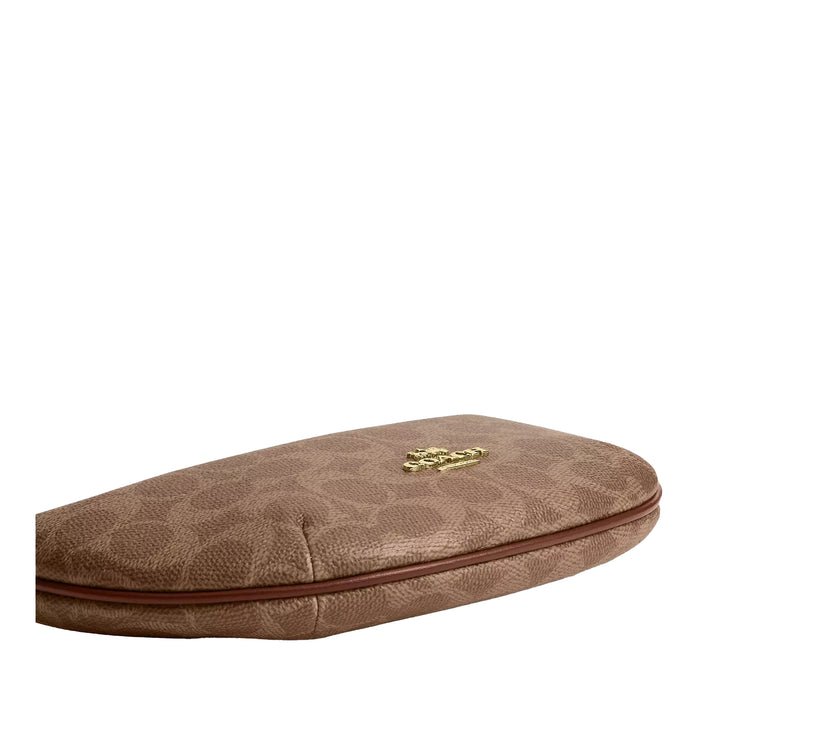 Coach Women's Mini Payton Bag In Signature Canvas Gold/Tan/Brown