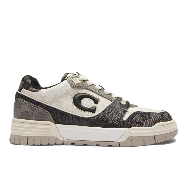 Coach Women's Soho Sneaker In Mixed Signature Black/Chalk