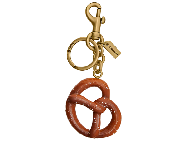 Coach Women's Small Pretzel Bag Charm Brass/Multi – hepsikanadadan