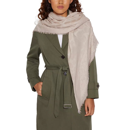 Coach Women's Signature Oversized Square Scarf Oatmeal