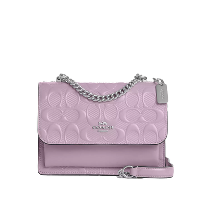 Coach Women's Mini Klare Crossbody Bag In Signature Leather Silver/Light Violet