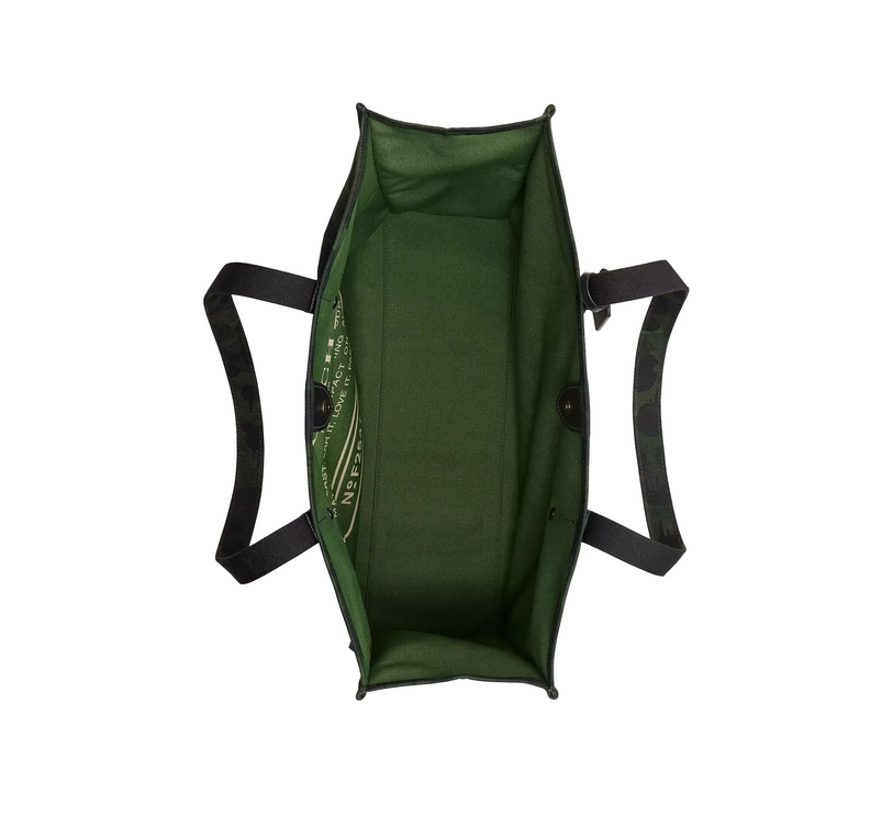 Coach Unisex Tote With Camo Print And Rexy Army Green Multi