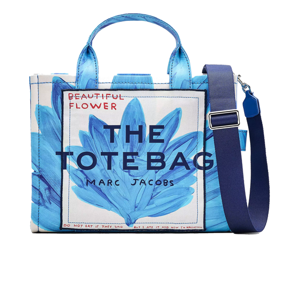 Marc Jacobs Women's David Shrigley X Marc Jacobs Canvas Medium Tote Bag Blue