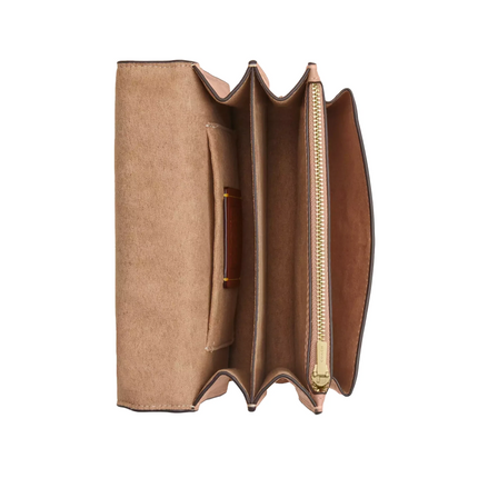 Coach Women's Mini Klare Crossbody Bag In Colorblock Signature Canvas Gold/Cream/Sand