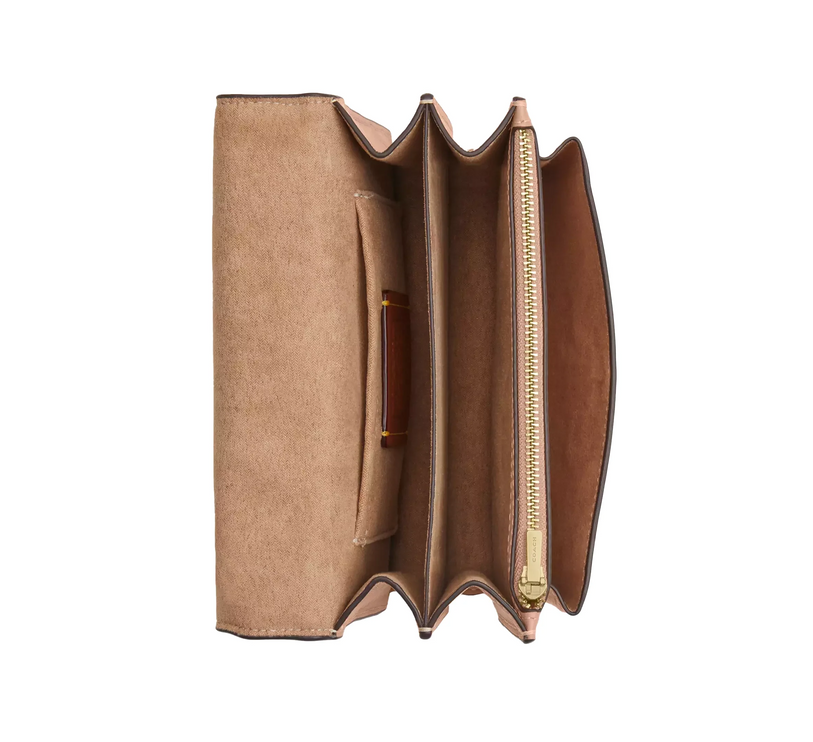 Coach Women's Mini Klare Crossbody Bag In Colorblock Signature Canvas Gold/Cream/Sand